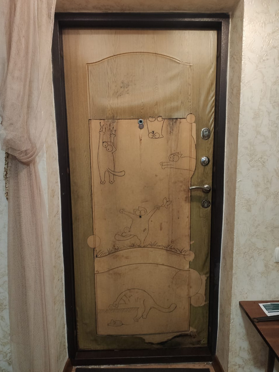 Демонстрация выполненных работ по замене МДФ панели